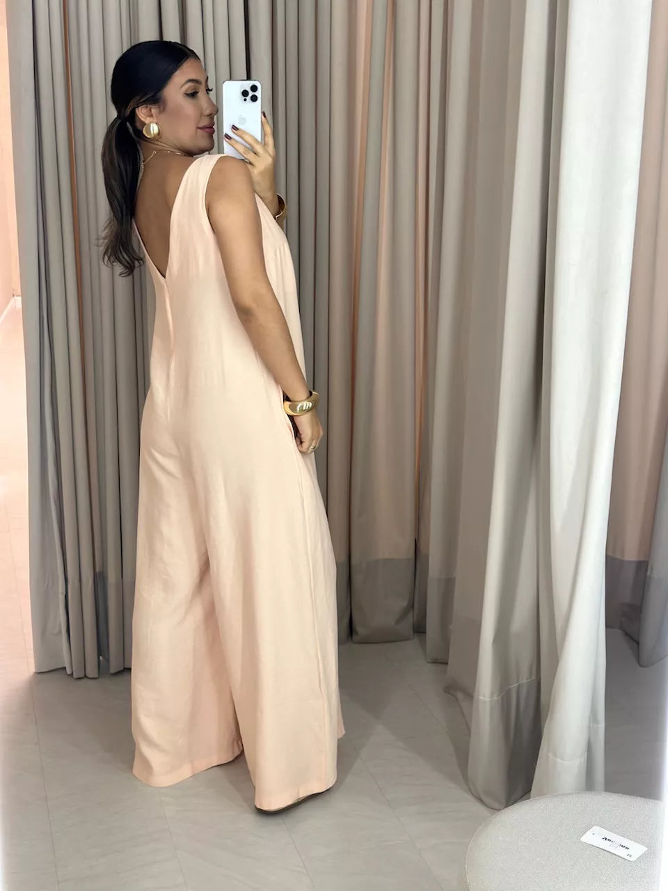 Macacão Olívia | Modelagem Soltinha com Faixa *Últimas Unidades*