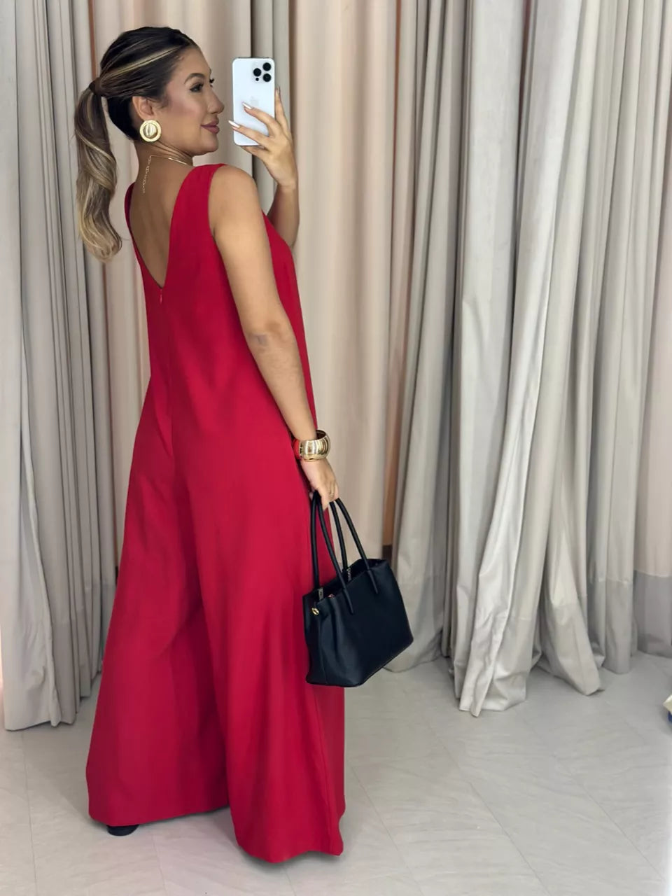 Macacão Olívia | Modelagem Soltinha com Faixa *Últimas Unidades*