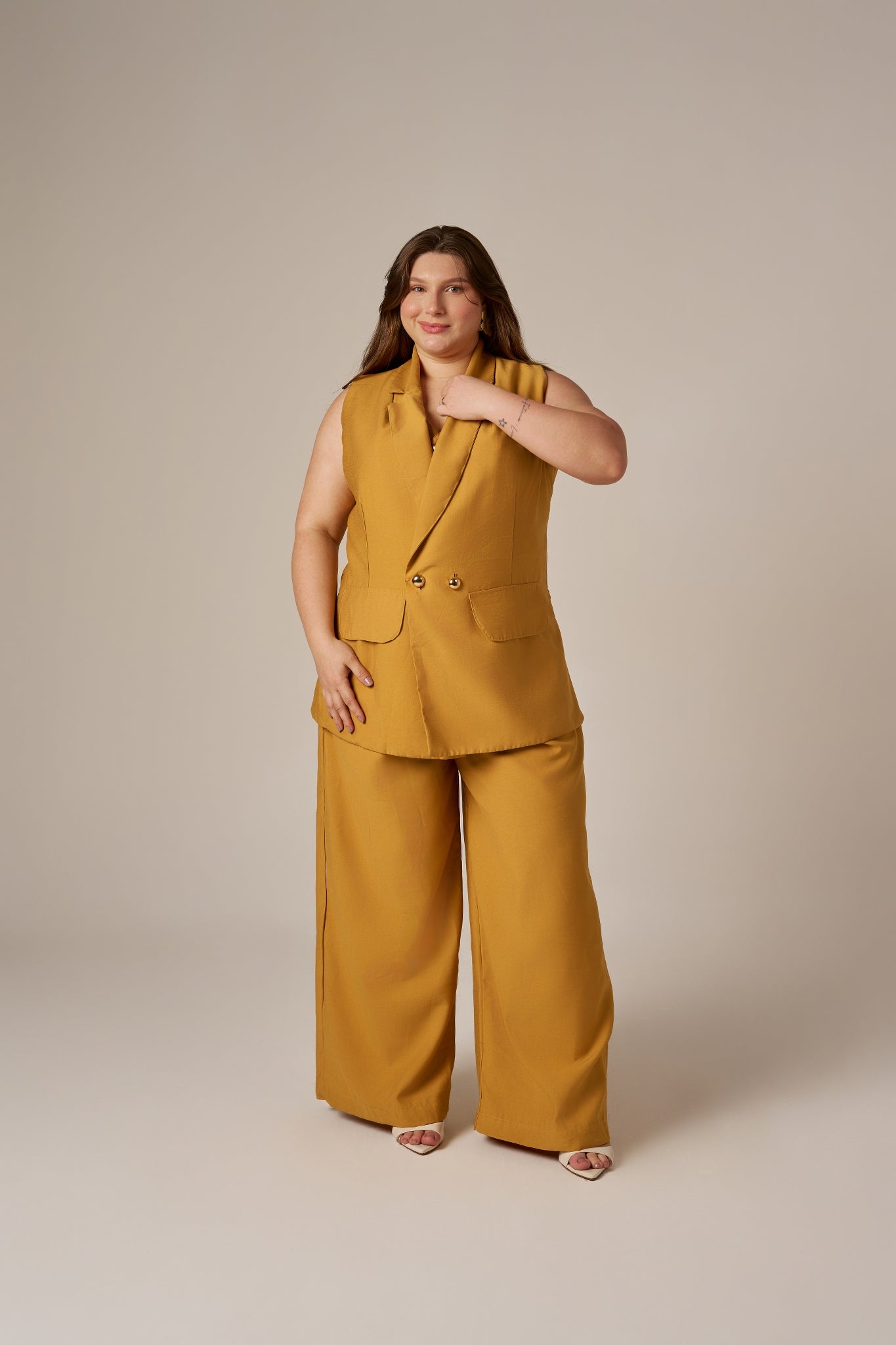 COLETE ALFAIATARIA BOTÕES DUPLO