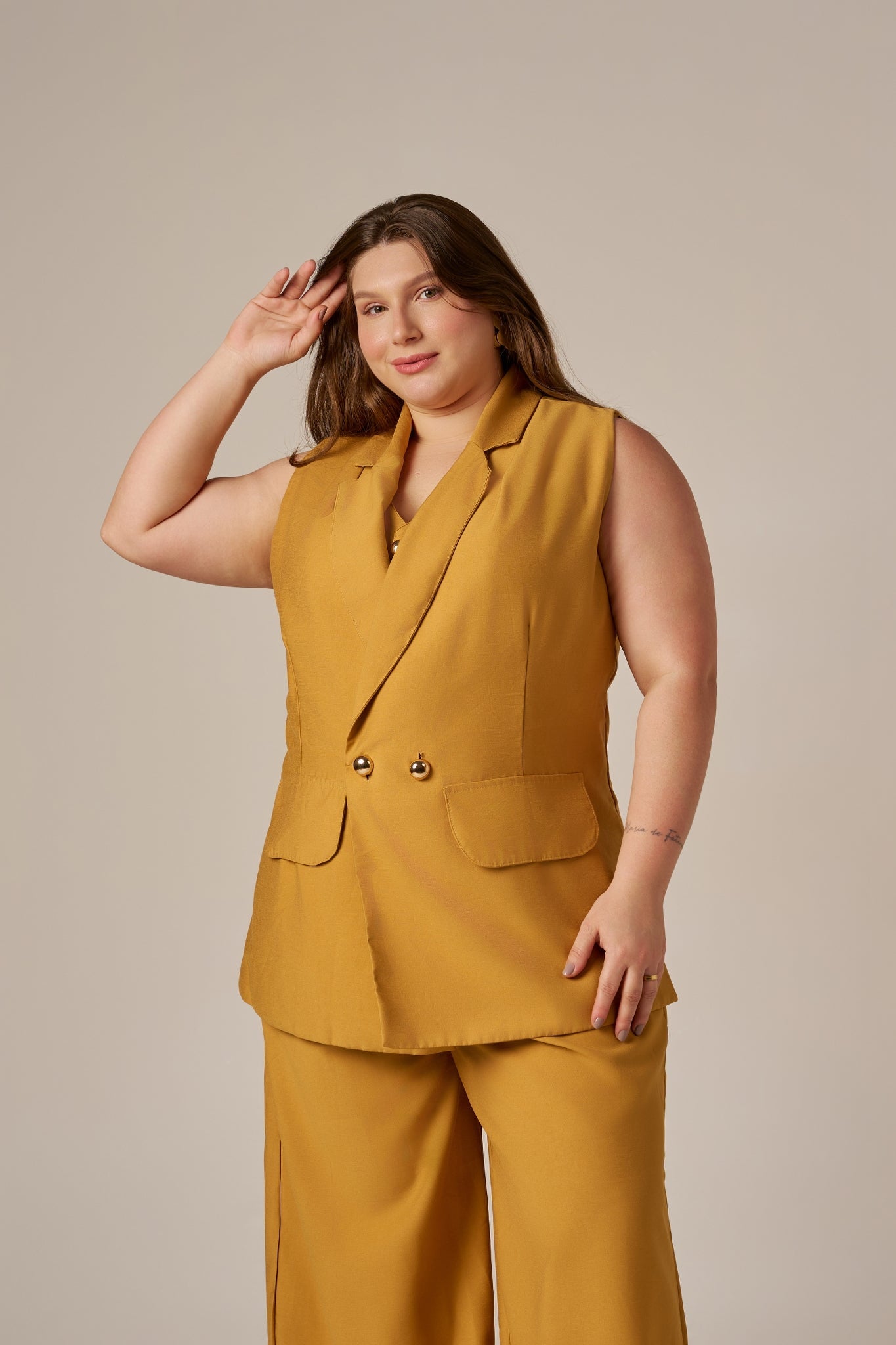 COLETE ALFAIATARIA BOTÕES DUPLO