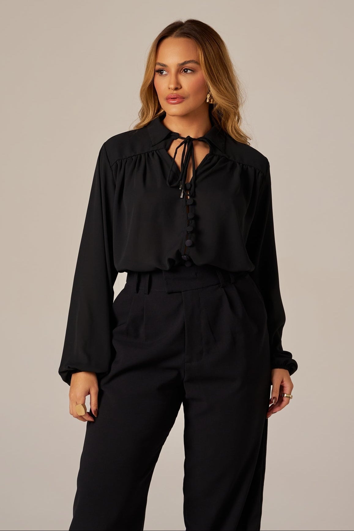 CAMISA MANGA LONGA BUFANTES