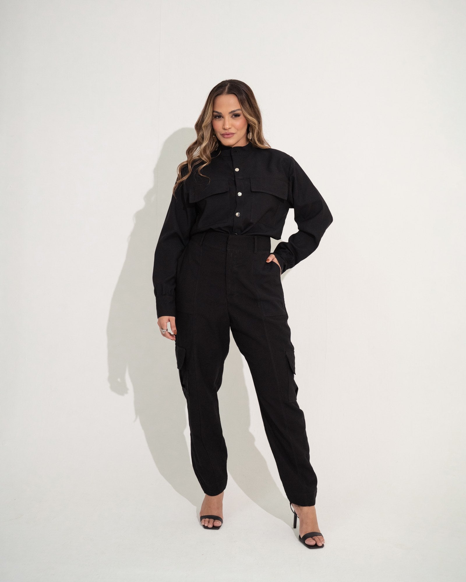 CAMISA MANGA LONGA BOLSO CARGO