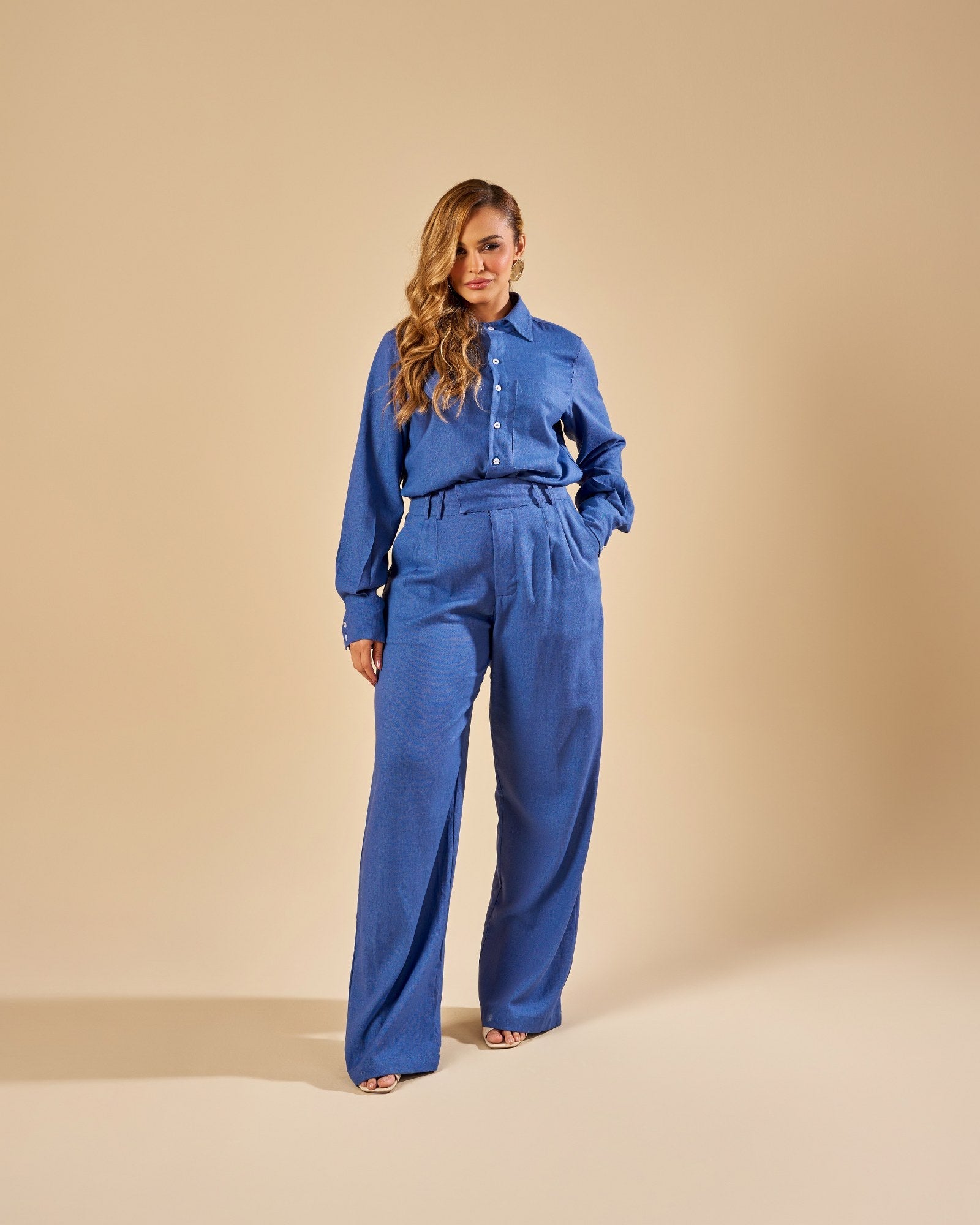 CALÇA RETA ALFAIATARIA DE LINHO