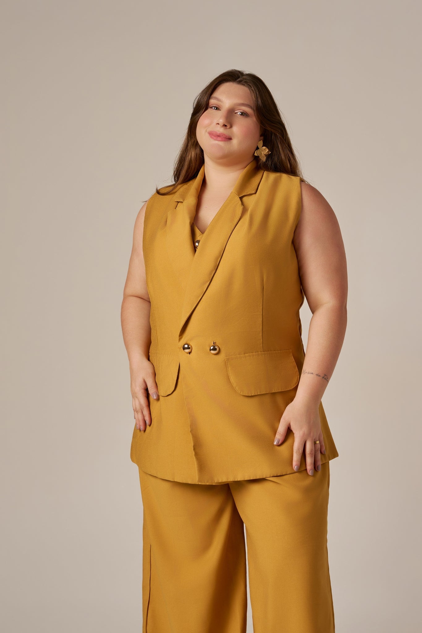 COLETE ALFAIATARIA BOTÕES DUPLO