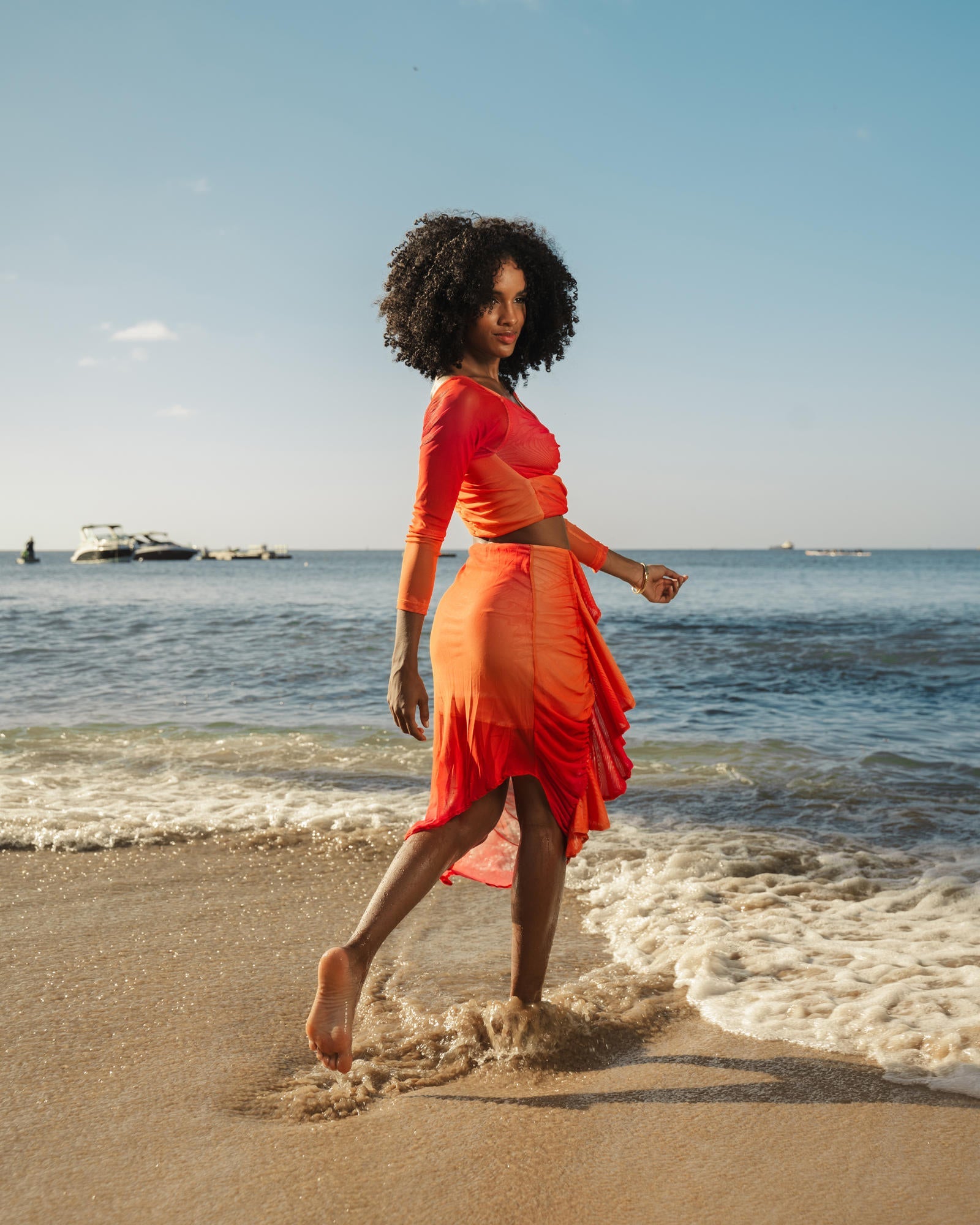 SAIA MIDI DE TULE DRAPEADO