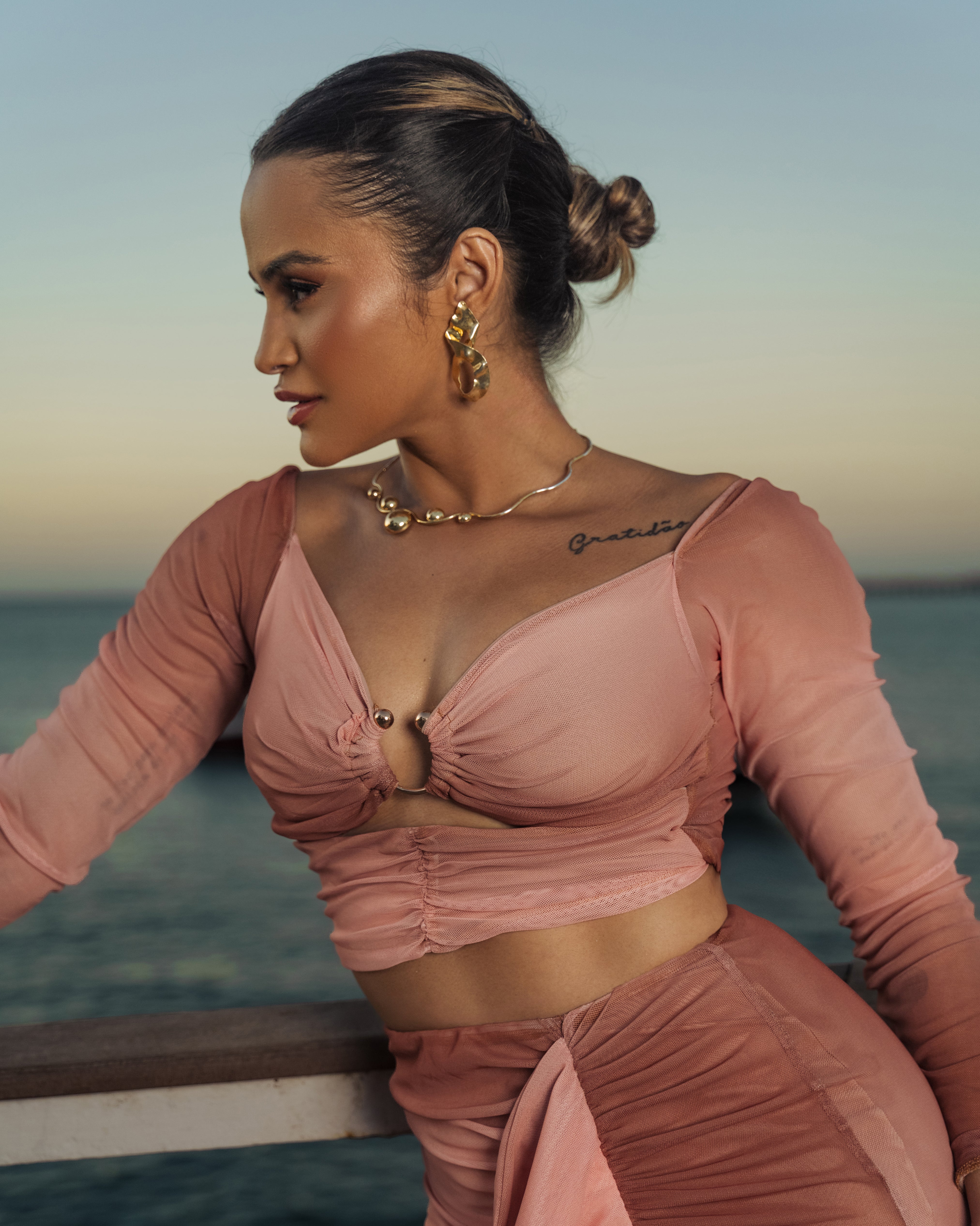 SAIA MIDI DE TULE DRAPEADO