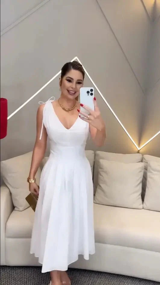 Vestido Pérola – O Toque de Elegância que Transforma!