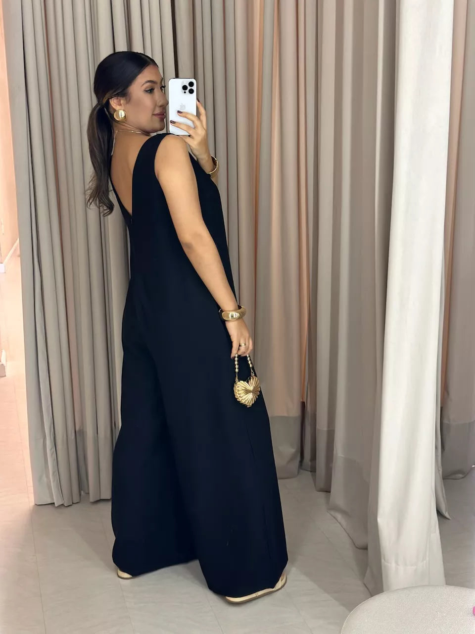 Macacão Olívia | Modelagem Soltinha com Faixa *Últimas Unidades*