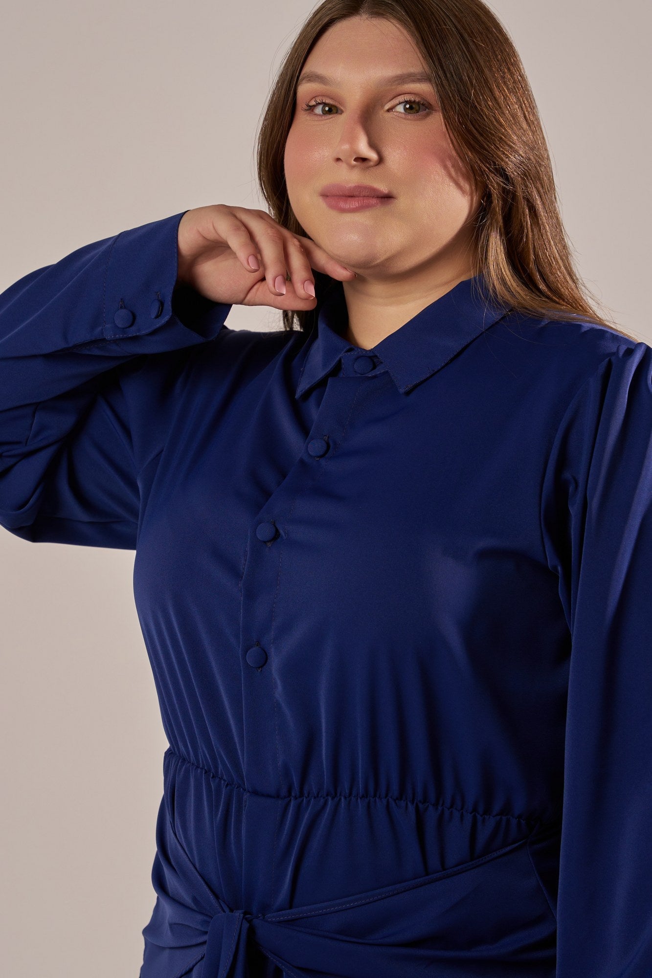 VESTIDO CURTO CHEMISE COM AMARRAÇÃO