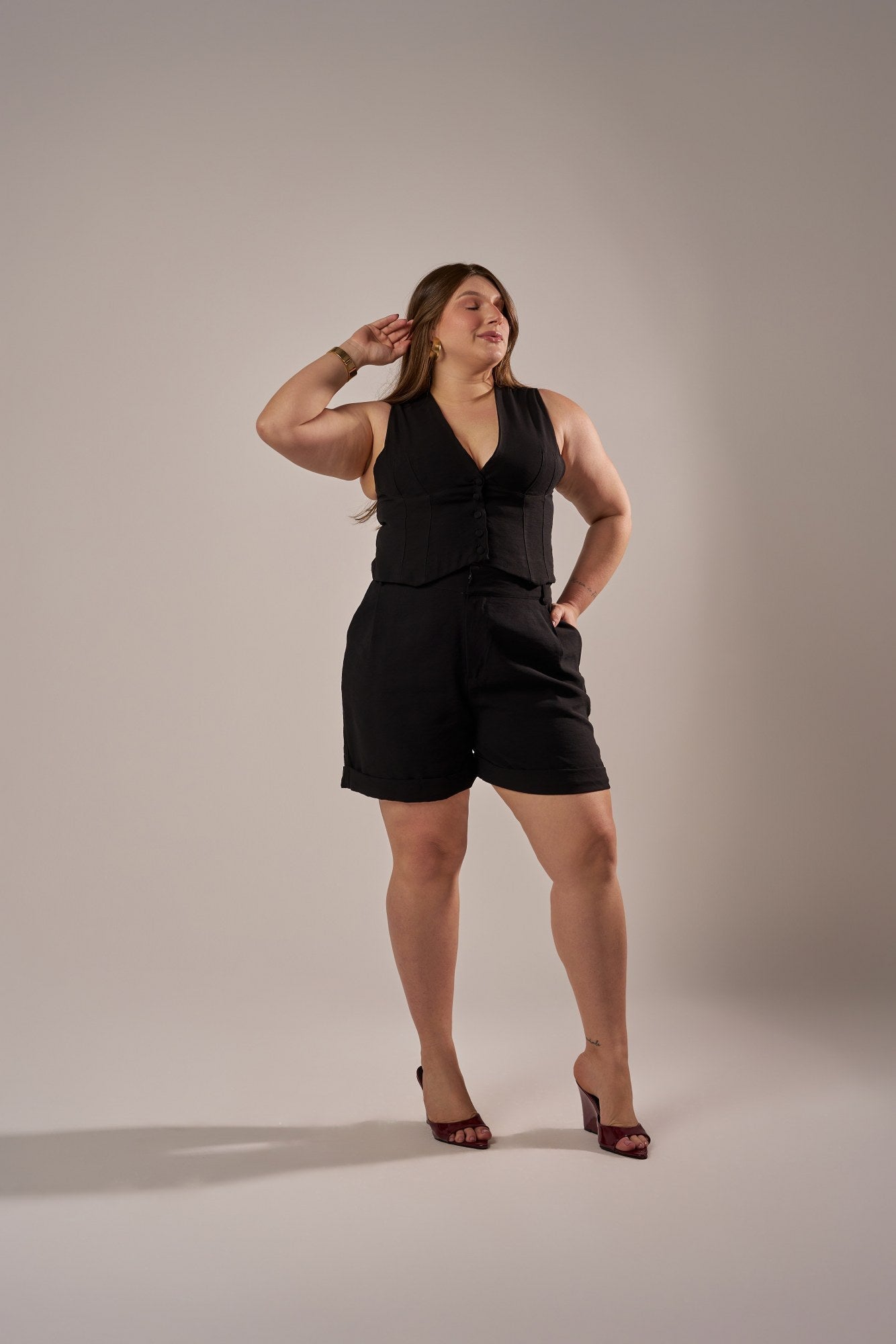 BERMUDA ALFAIATARIA BARRA ITALIANA