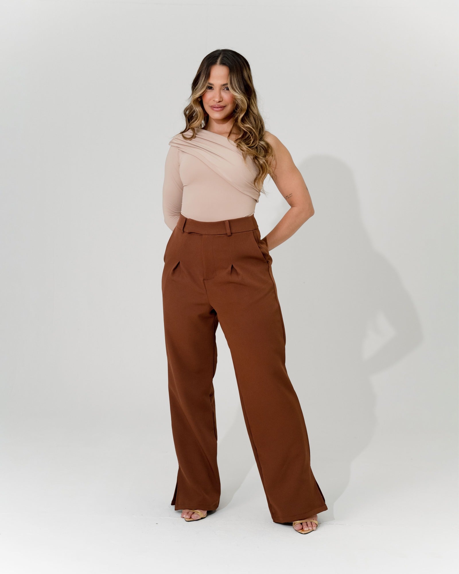 BODY OMBRO ÚNICO DRAPEADO