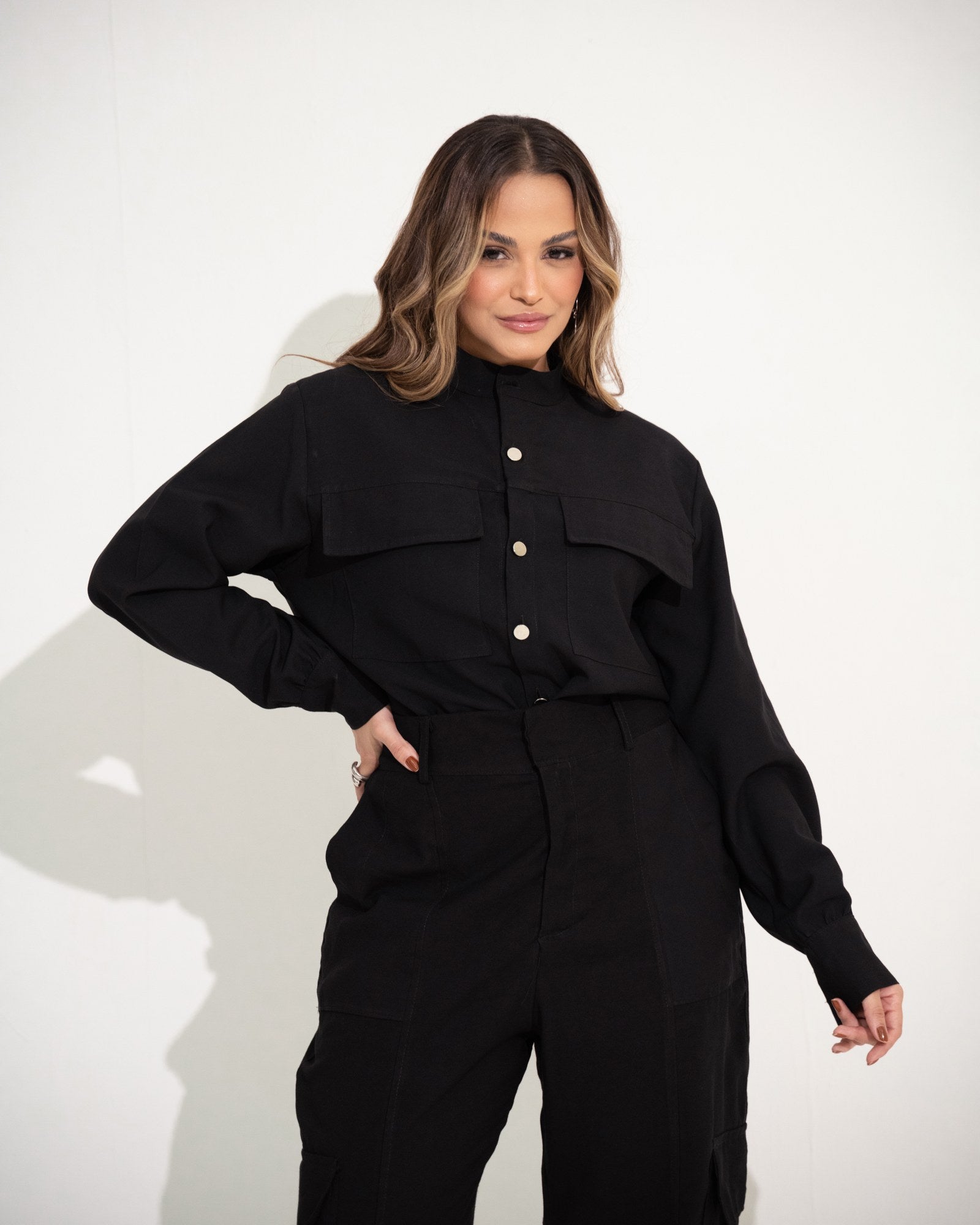 CAMISA MANGA LONGA BOLSO CARGO