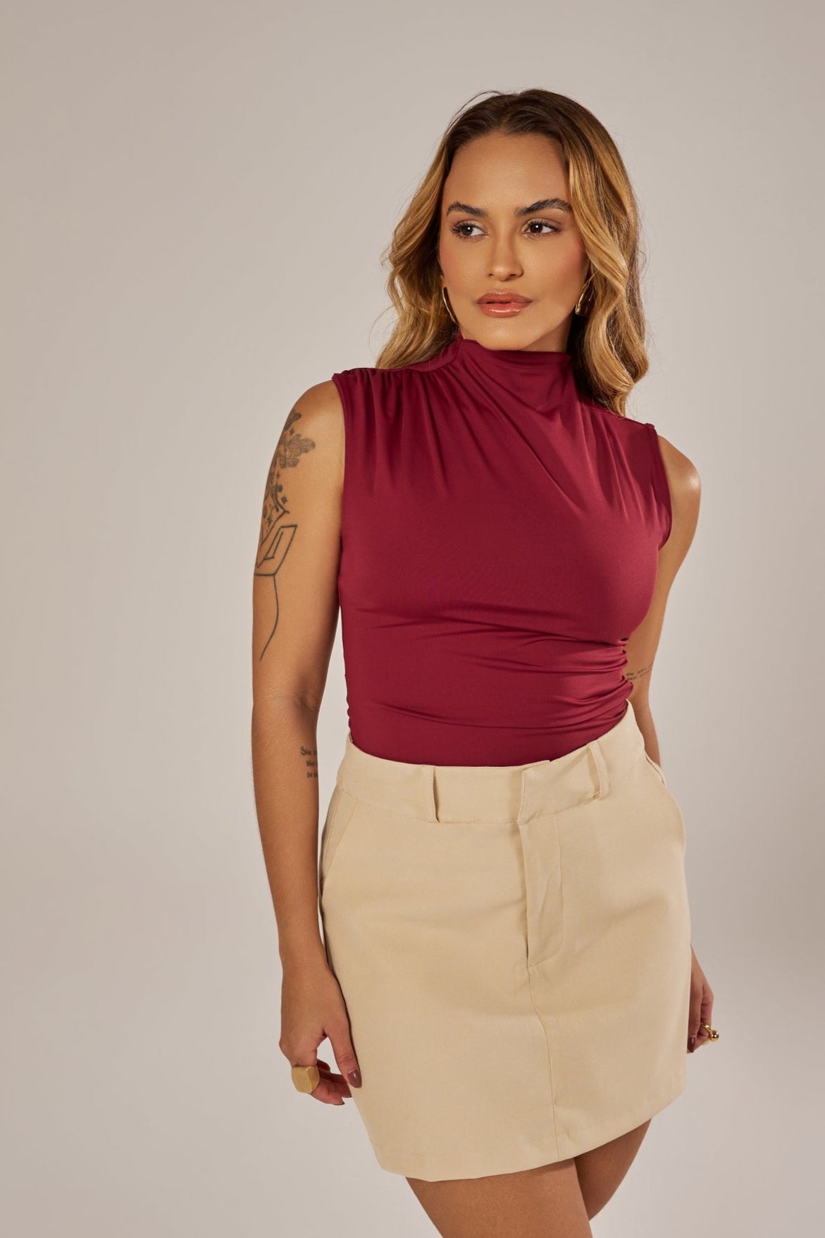 BLUSA REGATA DRAPEADA