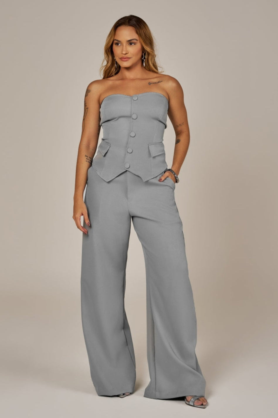 CALÇA CLÁSSICA ALFAIATARIA LISA