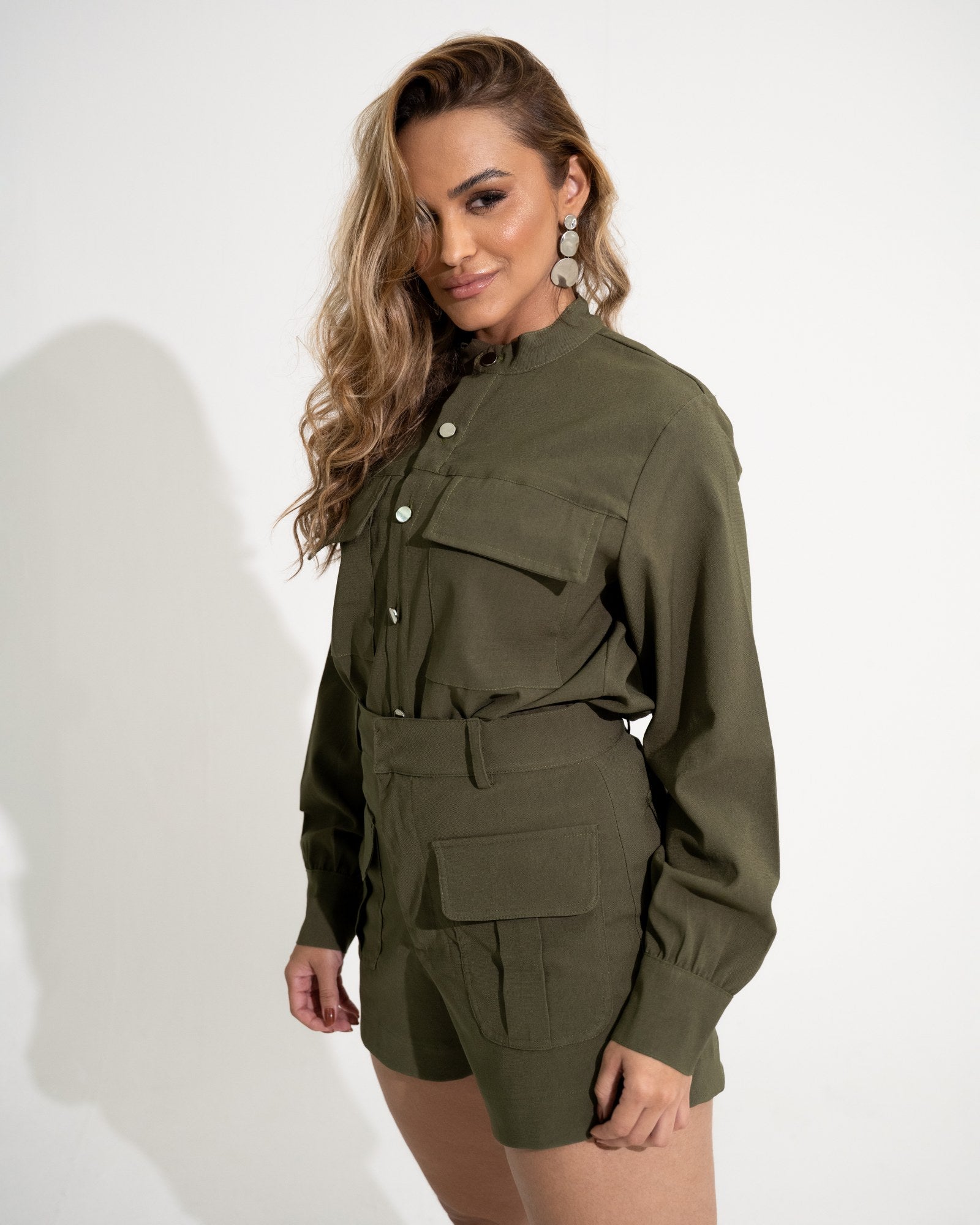 CAMISA MANGA LONGA BOLSO CARGO