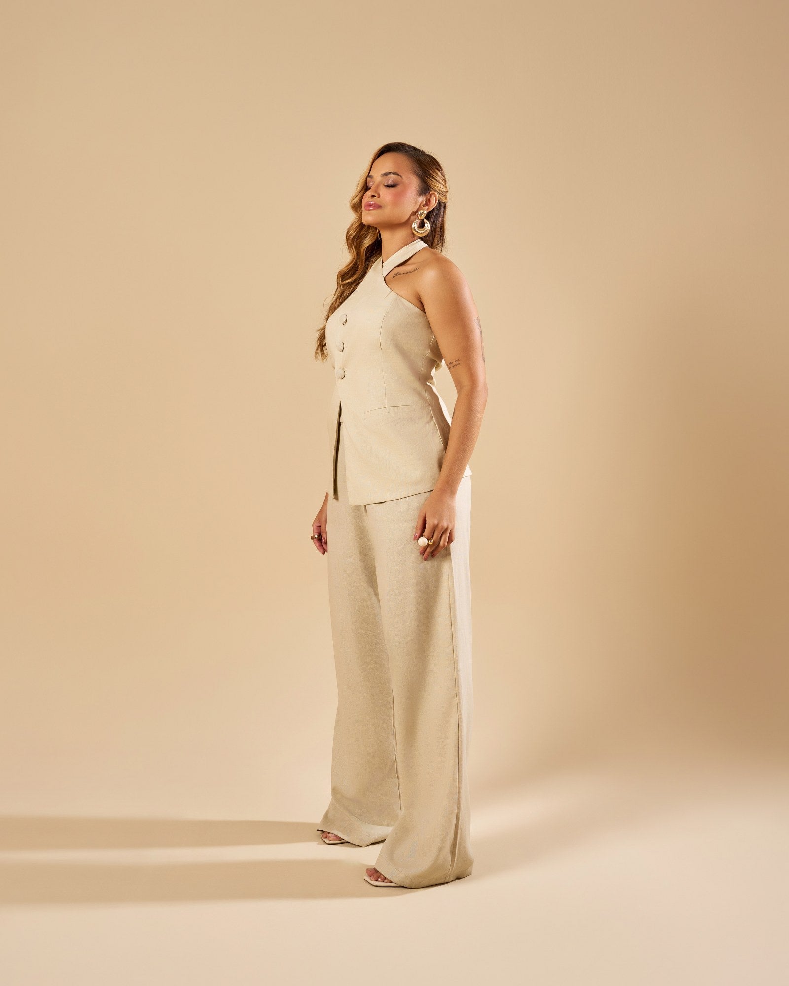 BLUSA FRENTE ÚNICA DE LINHO