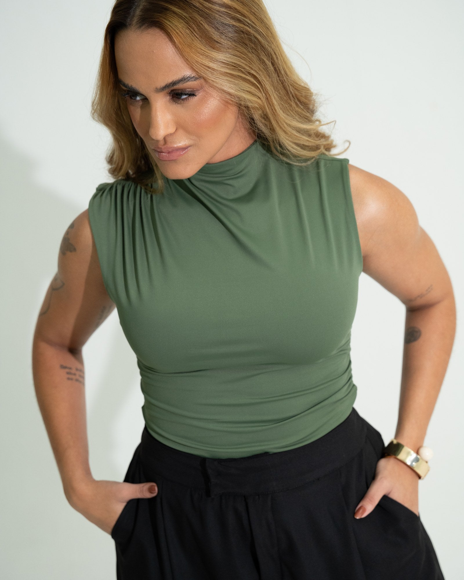 BLUSA REGATA DRAPEADA