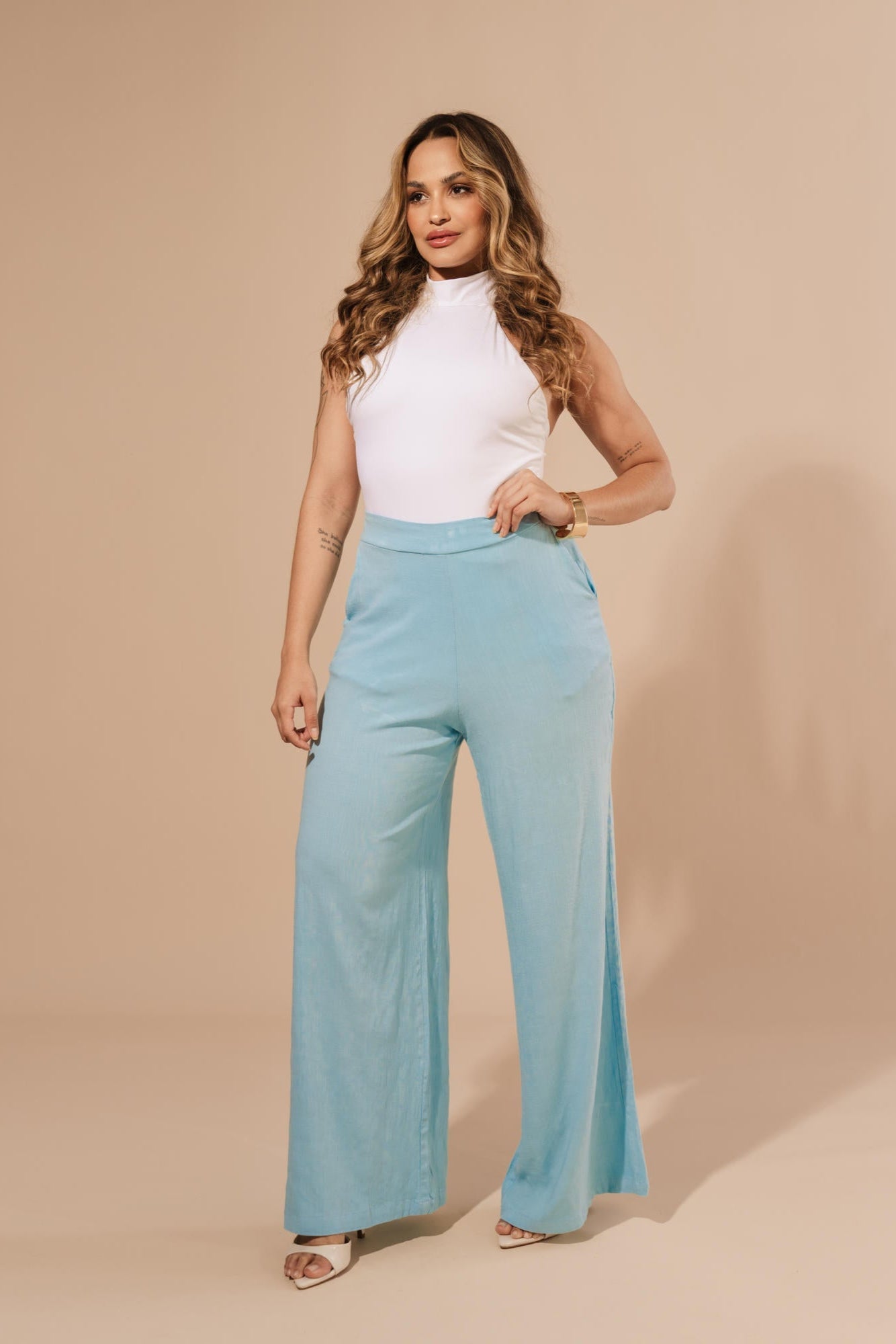 CALÇA PANTALONA VISCOLINHO