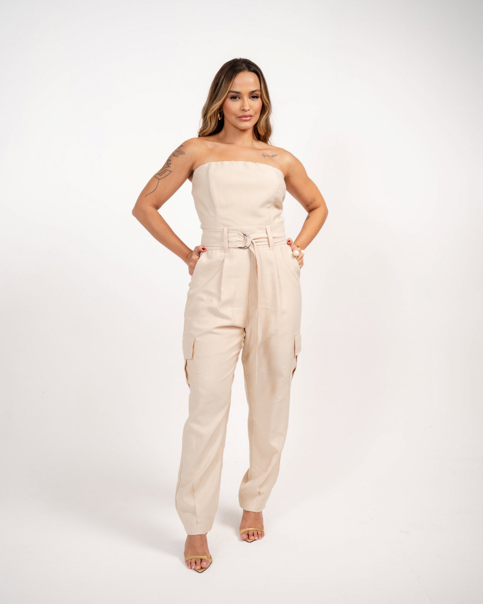 MACACÃO  SLOUCHY BOLSOS CARGO