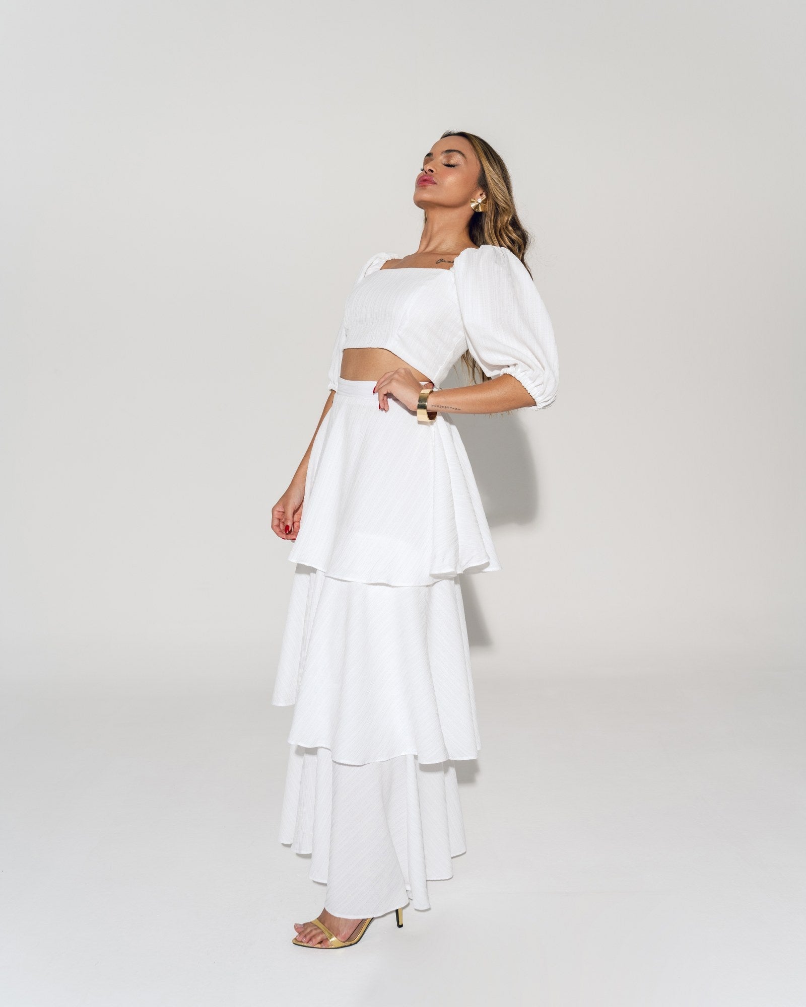 CROPPED MANGAS BUFANTE