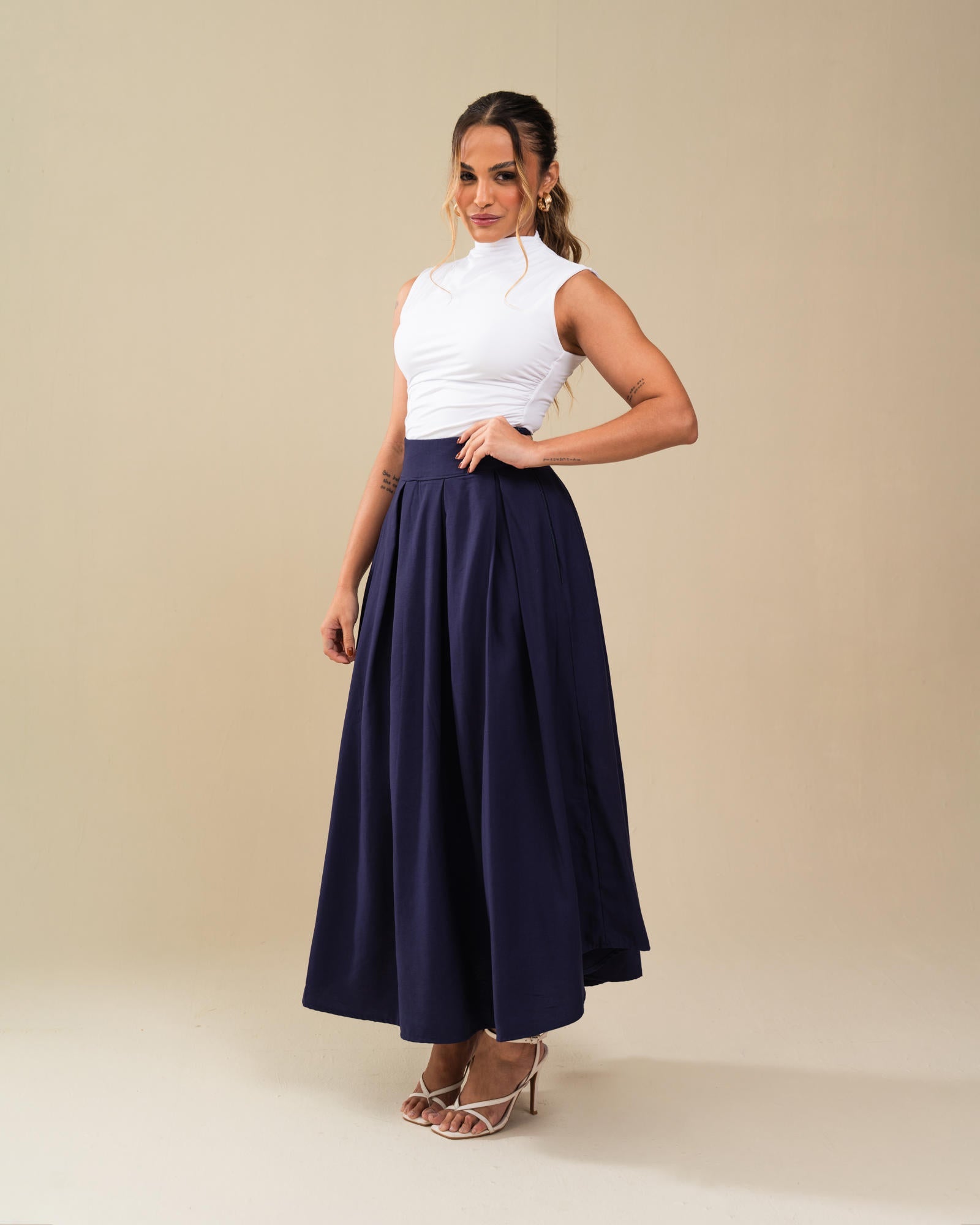 BLUSA REGATA DRAPEADA