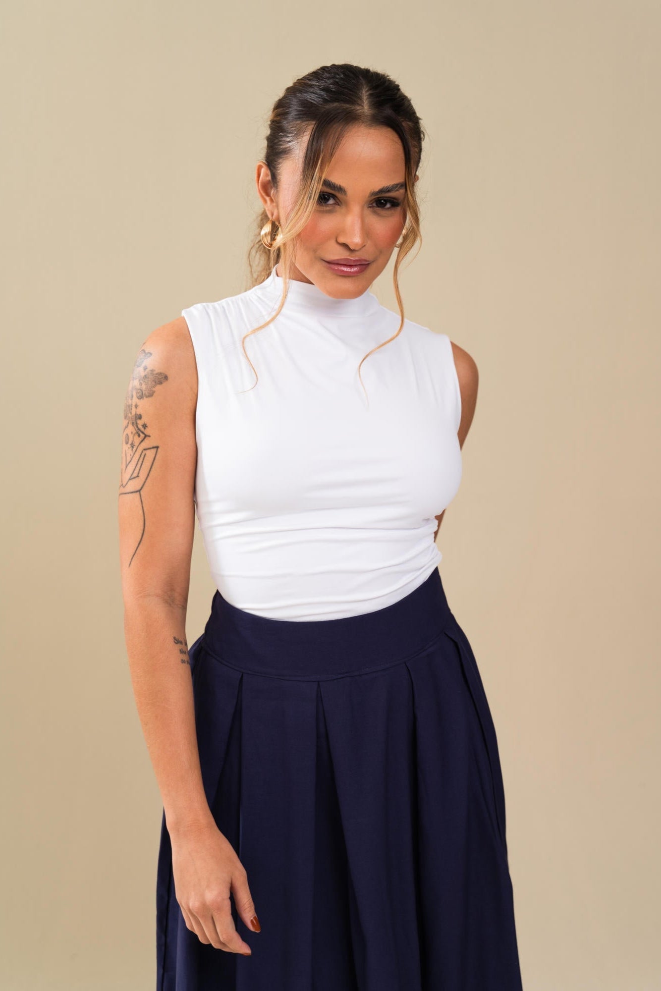BLUSA REGATA DRAPEADA