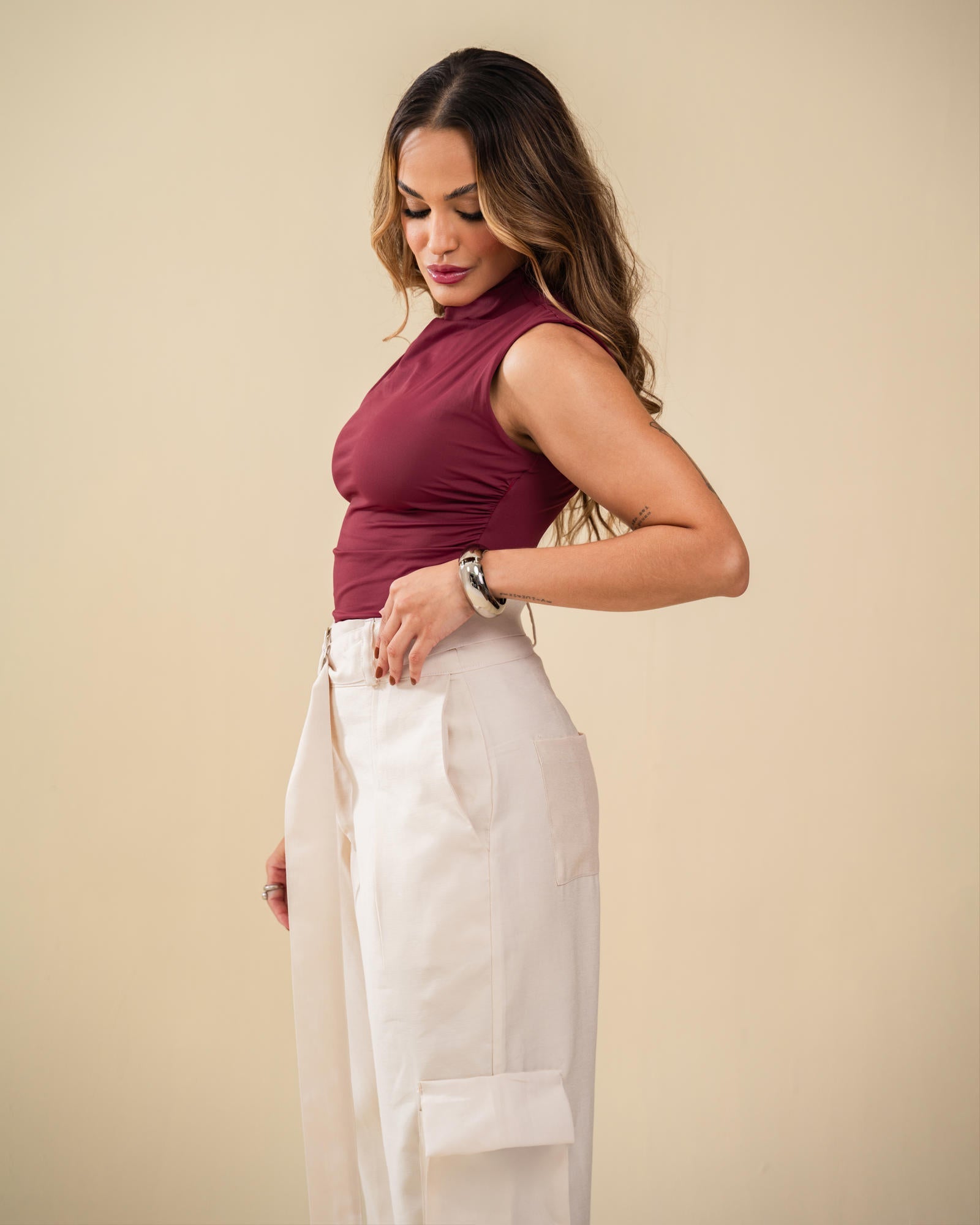 BLUSA REGATA DRAPEADA