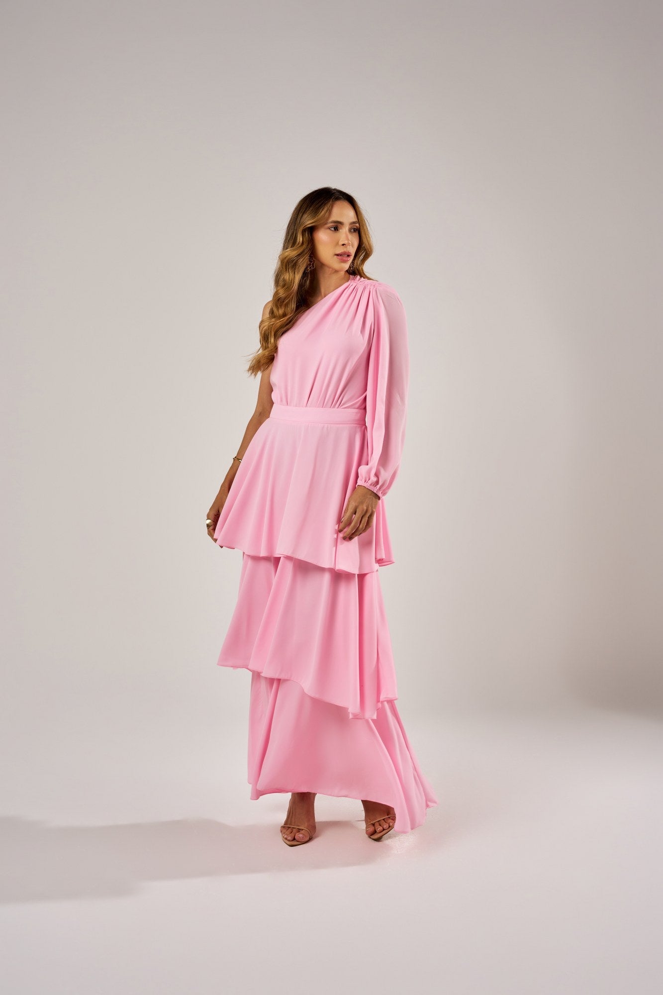 BODY OMBRO ÚNICO MANGA BUFANTE