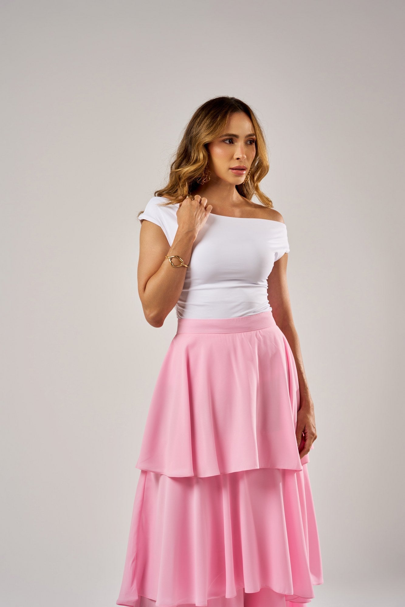 SAIA MIDI CAMADAS MAGNÓLIA