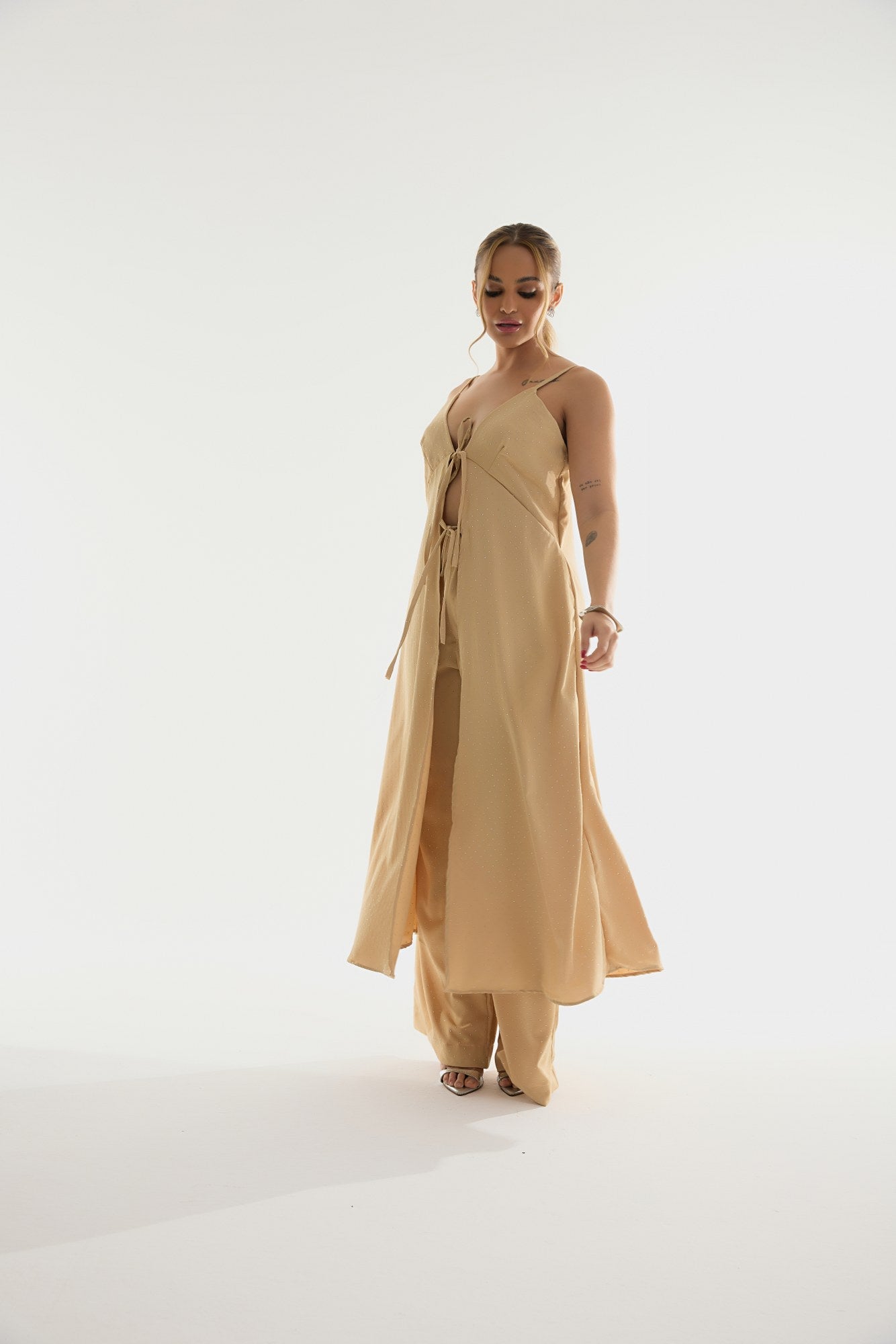 CALÇA PANTALONA BRILHOS CRISTAIS