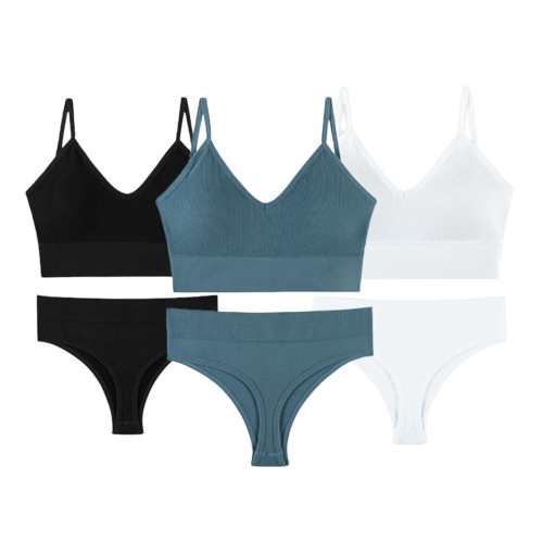 Conjunto Calcinha e Sutiã Sem Costura - Íntimo Charme