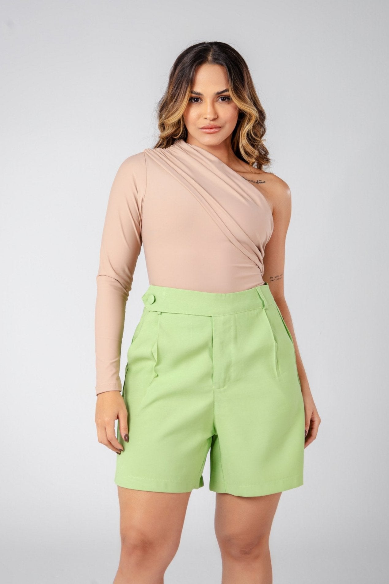 BODY OMBRO ÚNICO DRAPEADO