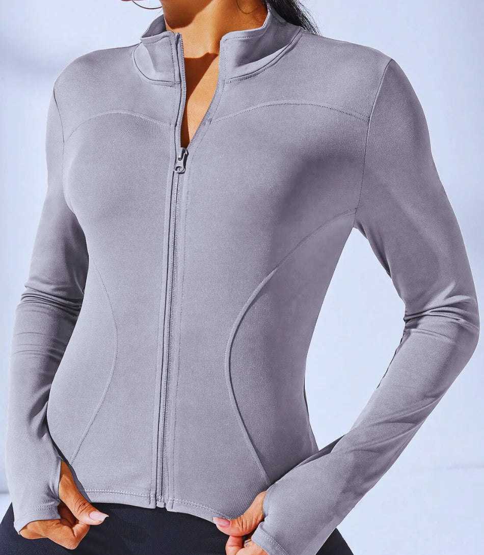 Jaqueta Feminina para Academia Slim Fit | Danda