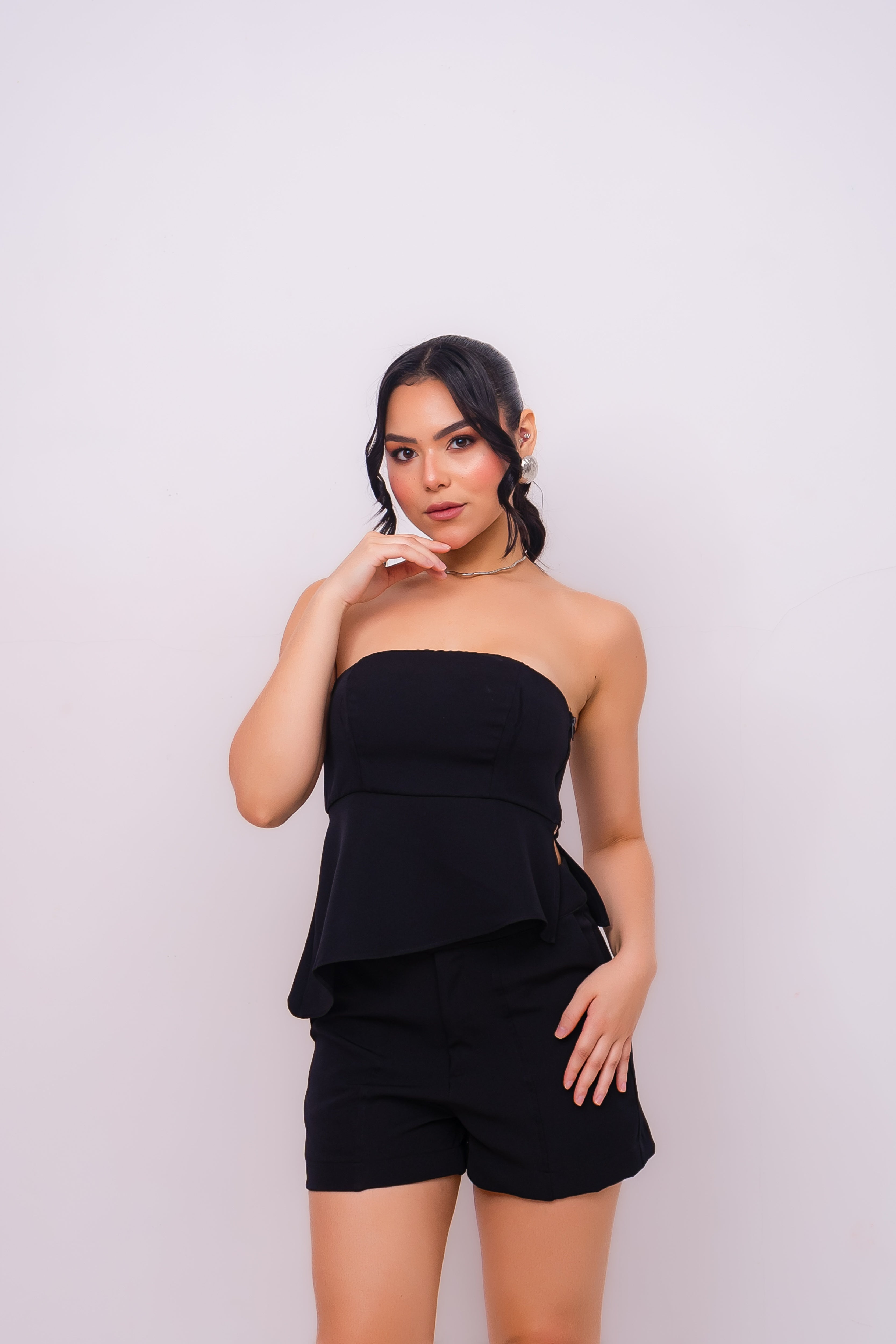 SHORT ALFAIATARIA CÓS ASSIMÉTRICO (FIVE)