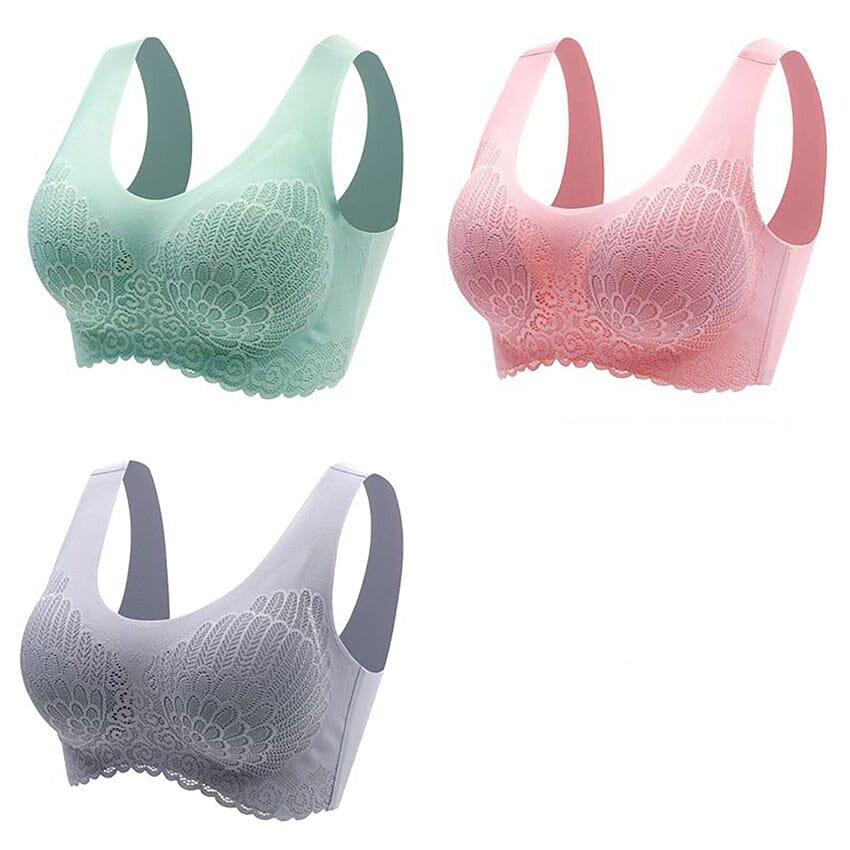 Kit 3 sutiã Confort 5D Alta Sustentação