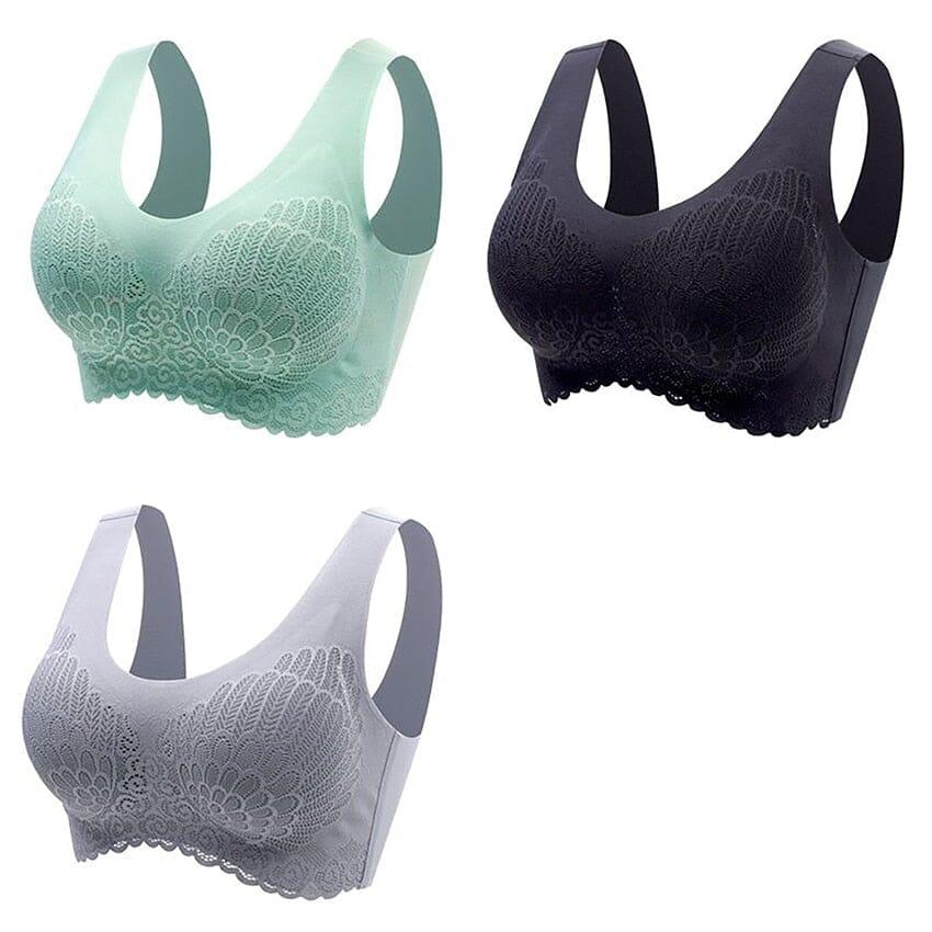 Kit 3 sutiã Confort 5D Alta Sustentação