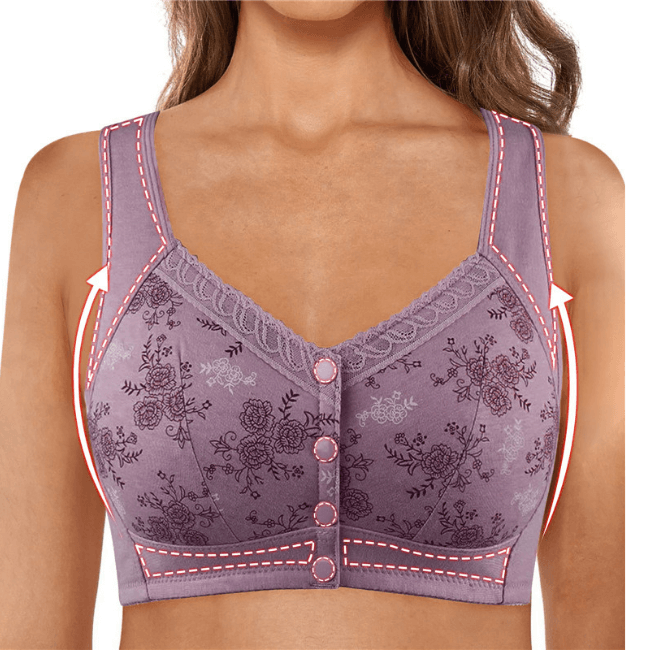 Sutiã de Algodão com Fecho na Frente- Soft Conforto