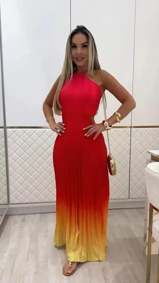 Vestido Aurora Colors – A Beleza de um Pôr do Sol em Cada Cor!