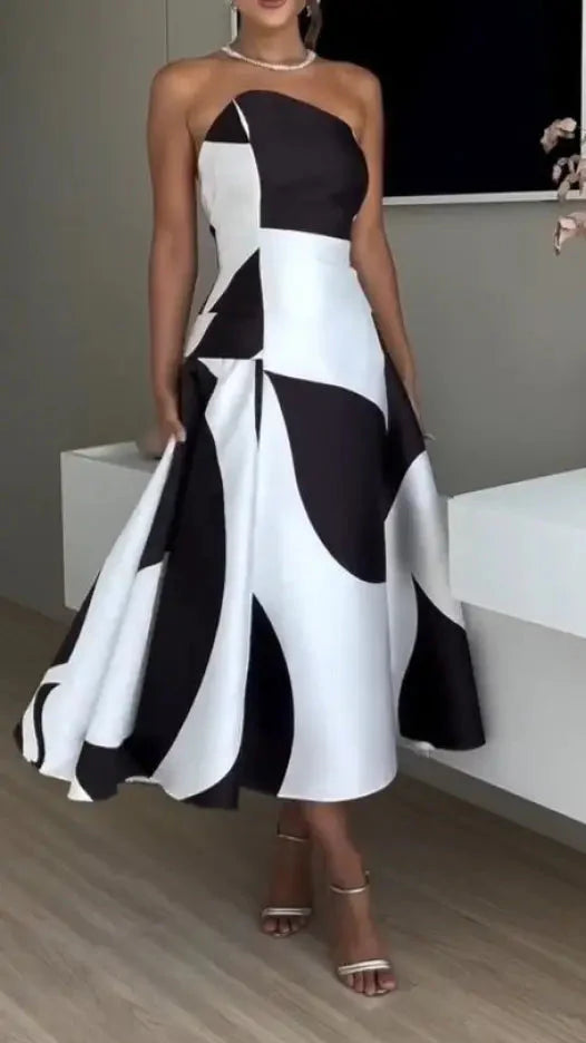 Vestido Estella Elegance – Sofisticação Atemporal com um Toque Moderno!